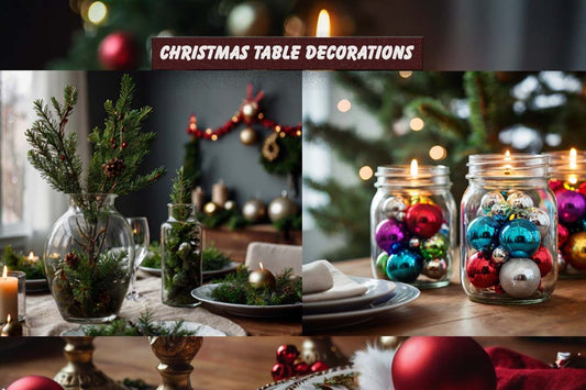 christmas table decorations, christmas centerpiece, tabletop christmas tree