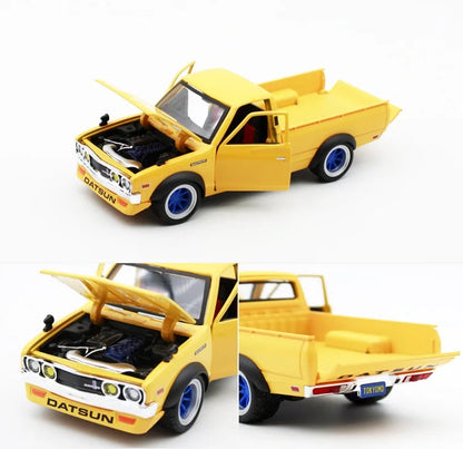 1:24 1973 Datsun 620 Pick-up Alloy Car Model Diecast Metal Toy Vehicle Car Model High Simulation Collection Children Gift