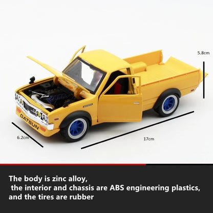 1:24 1973 Datsun 620 Pick-up Alloy Car Model Diecast Metal Toy Vehicle Car Model High Simulation Collection Children Gift