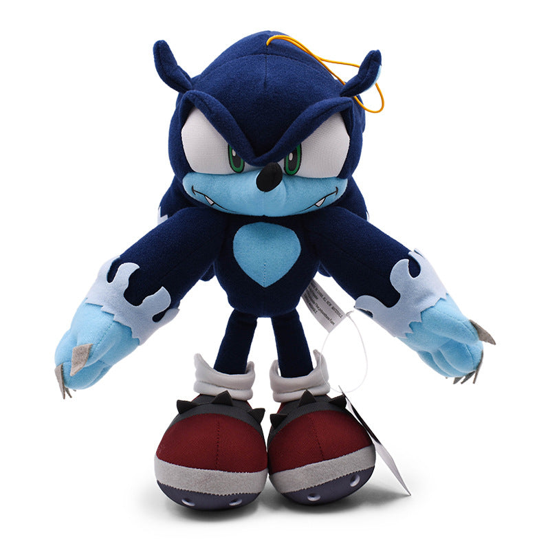 Hot Sale Navy Blue Super Sonic The Hedgehog Soft Stuffed Plush Doll