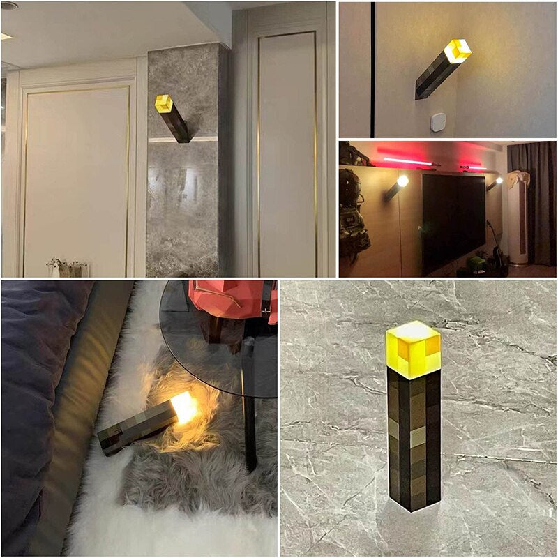 Pixels Brownstone Torch LED Night Light USB Rechargeable for Torch Lamp