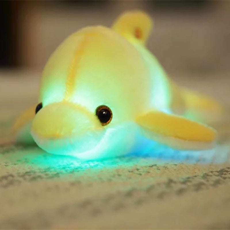 Luminous Dolphin Cuddly Toy, LED Stuffed Animal