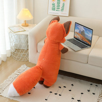  Giant Fluffy Fox Plush Pillow Home Decor