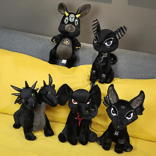 New Goth Black Anubis Moon Taurus Stuffed Toys Animal Plush Toy