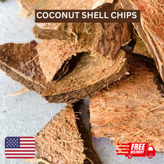 COCONUT SHELL CHIPS ECO FRIENDLY 100% NATURAL PURE PRODUCT CEYLON 1kg