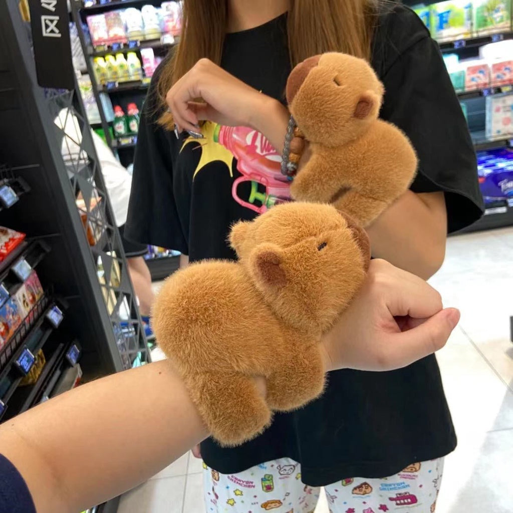 Capybara Stuffed Plushie Wristband 