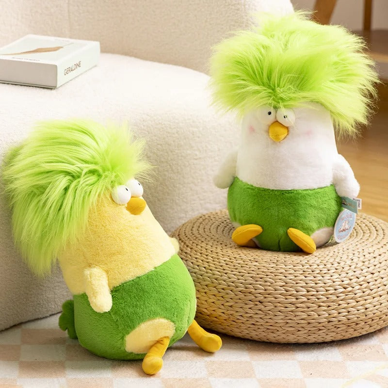 45CM Explosive Head Headshot Chicken Plush Toy Cute Rag Funny Doll Sleeping Pillow For Children's Gifts