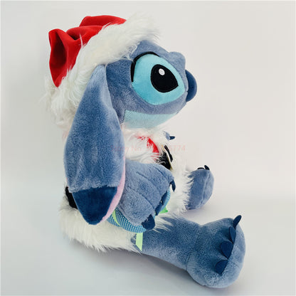 Disney Christmas Holiday Lilo Santa Stitch Pillow