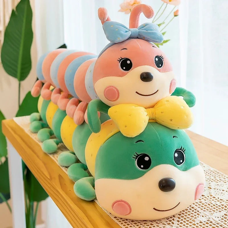 Caterpillar Toy Cute Lovely Hungry Caterpillar Soft Toy Sleeping Baby Doll Skin Friendly Breathable Dolls Gifts for Kids