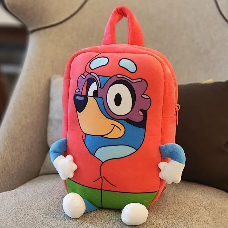 Bluey Bingo Dog Friends Plush Cute Backpack School Bag For Kids