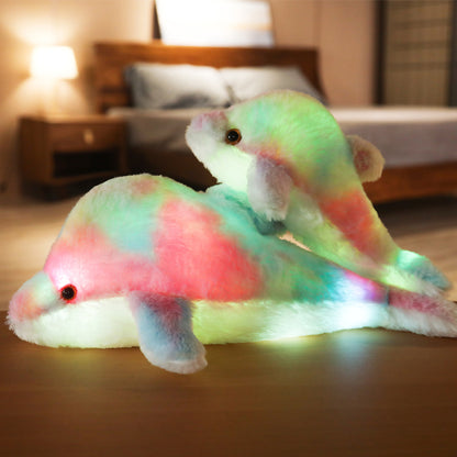 Luminous Dolphin Plush Toy Stuffed Doll Kids Gift