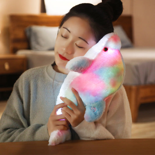 Luminous Dolphin Plush Toy Stuffed Doll Kids Gift