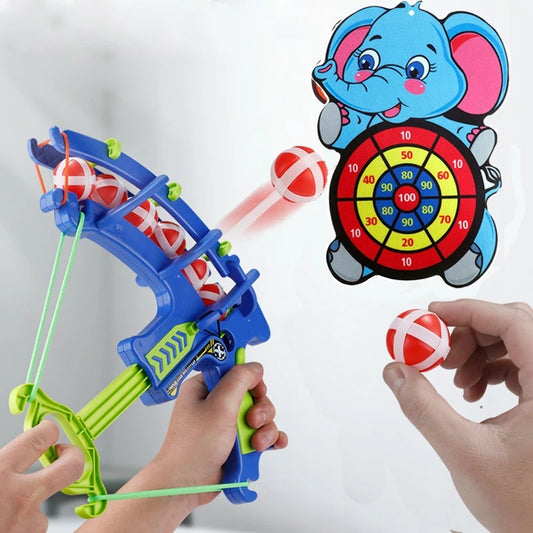 Montessori Dart Board Target Sports Game Toys For Children 3 4 5 6 Years Sticky Ball Throw Dartboard Toy Board Games For Kids