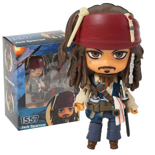 New Pirates of the Caribbean Jack Sparrow Q PVC Model Figure Collectibles Gift
