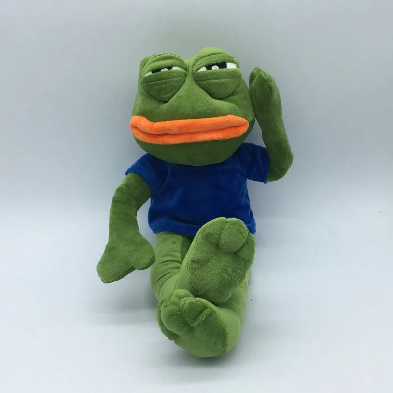 Pepe The Frog Sad Frog Plush 4chan Meme Doll 42cm