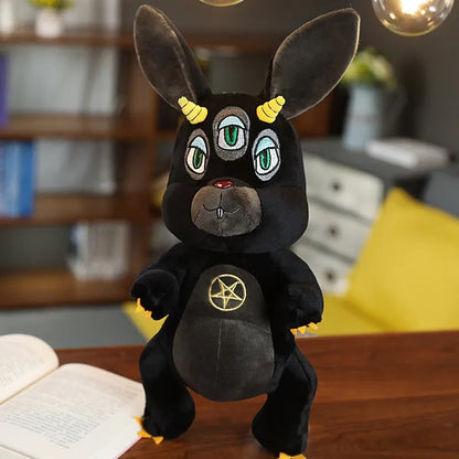 This charming plush toy represents Anubis in his canine form. Anubis, god of mummification and gatekeeper of the underworld