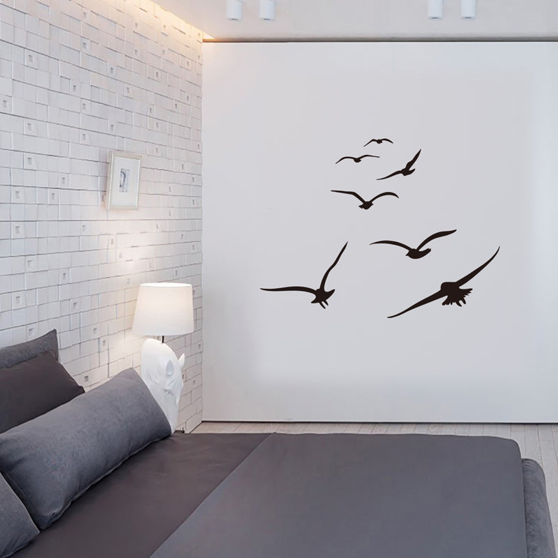 bird flying sticker, birds flying wall art