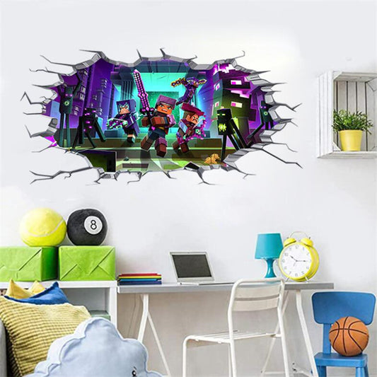 Video Game Wall Stickers, Minecraft Wall Decor Stickers
