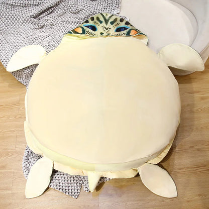 giant wearable turtle shell pillow, wearable turtle shell, softest feather pillow
