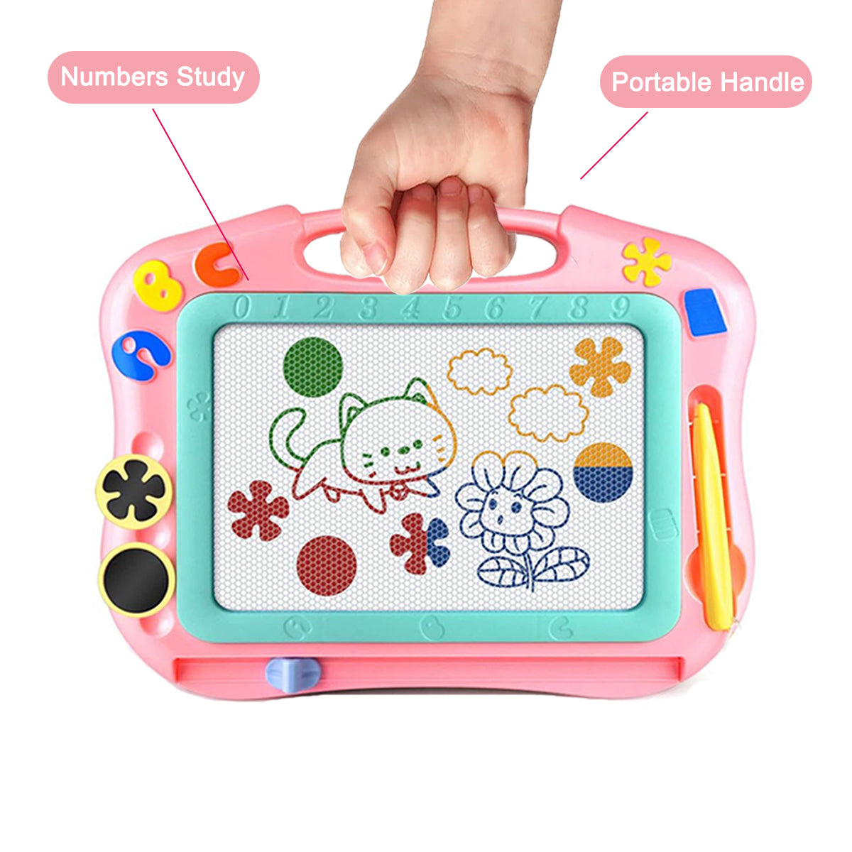 Magnetic Drawing Board, Erasable Sketch Pad, Doodle Toy