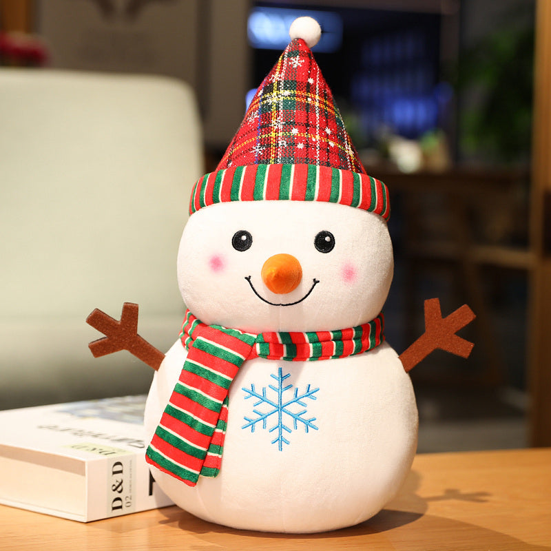 Santa Claus Figure Elk Snowman Plush Toys Stuffed Christmas Gifts