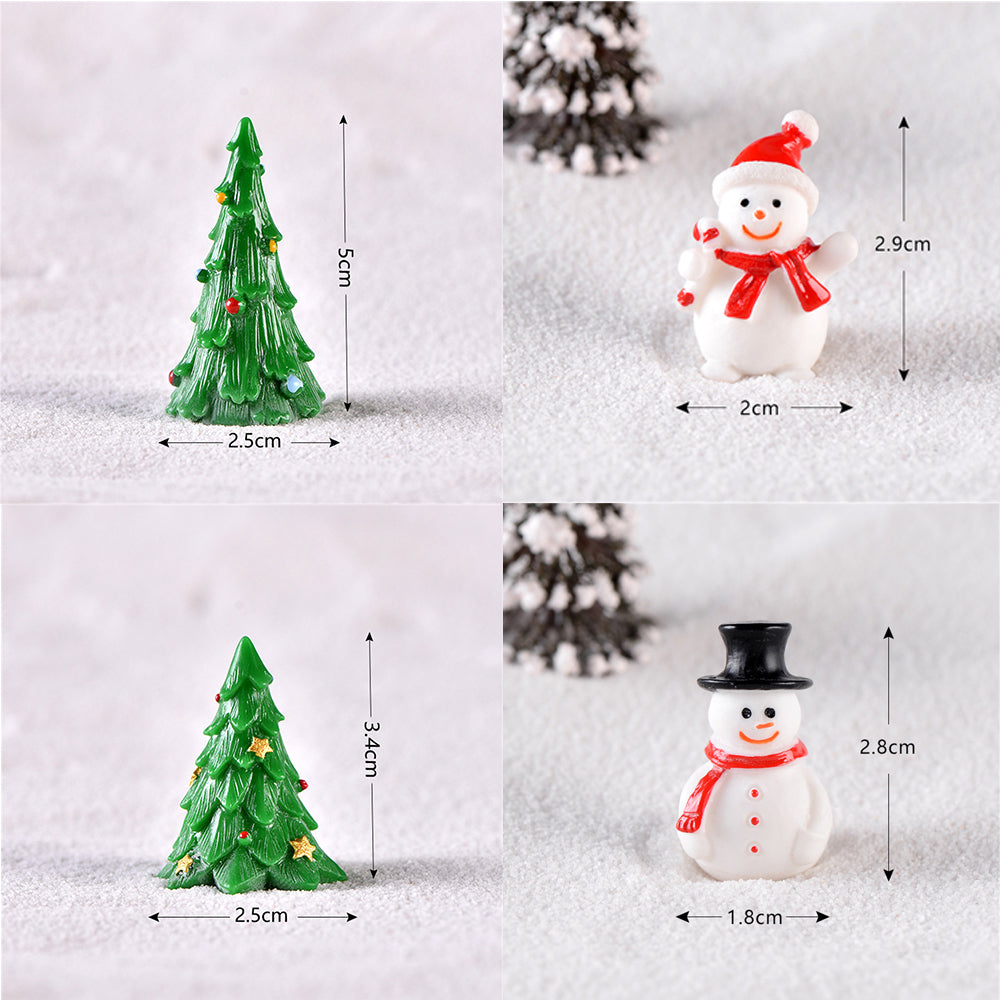 Santa Claus Figure Snowman Reindeer Christmas minifigure 4pcs Lot