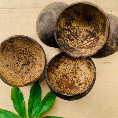 Natural Coconut Shell Halves Bowls Organic Eco Friendly